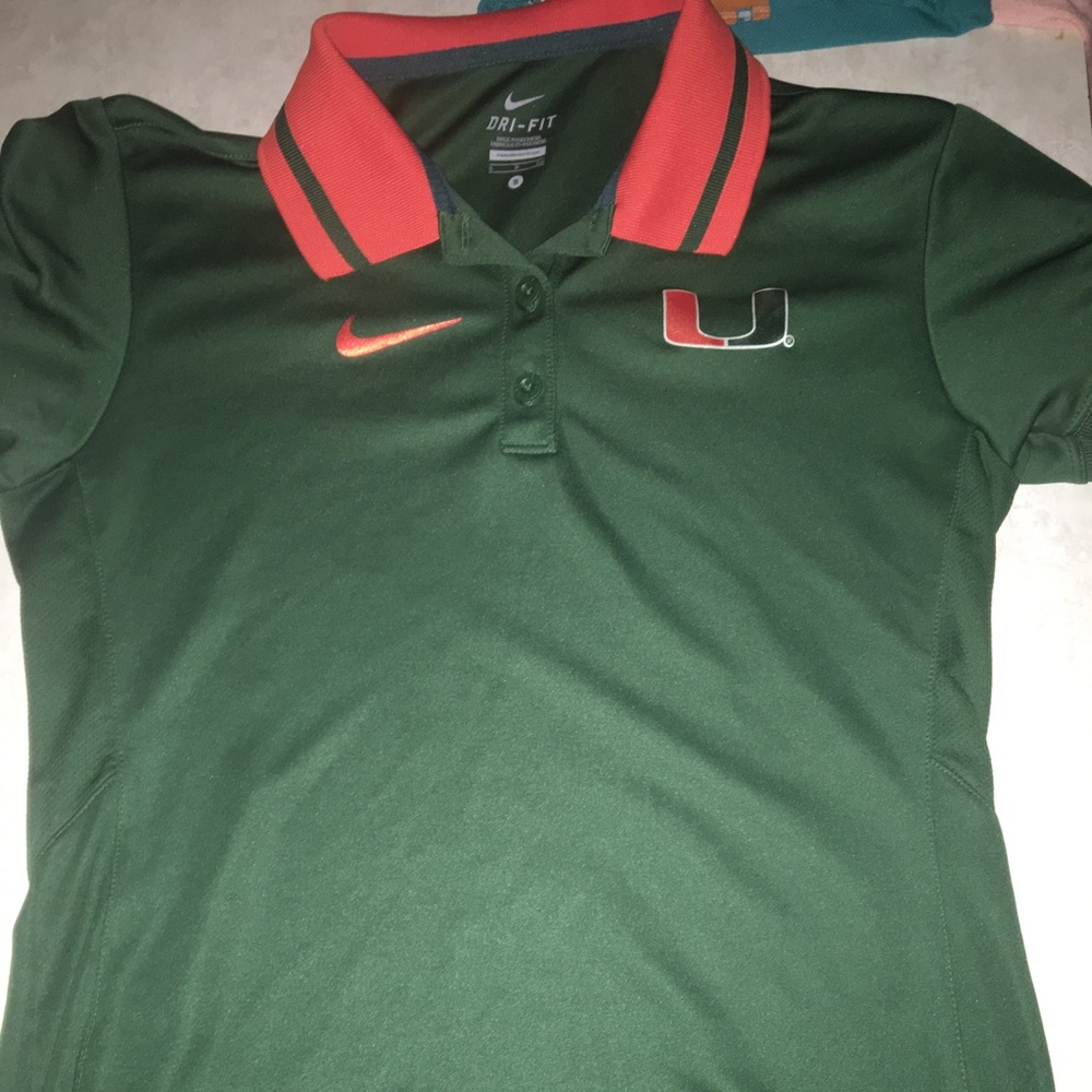 Miami Hurricanes collared shirt